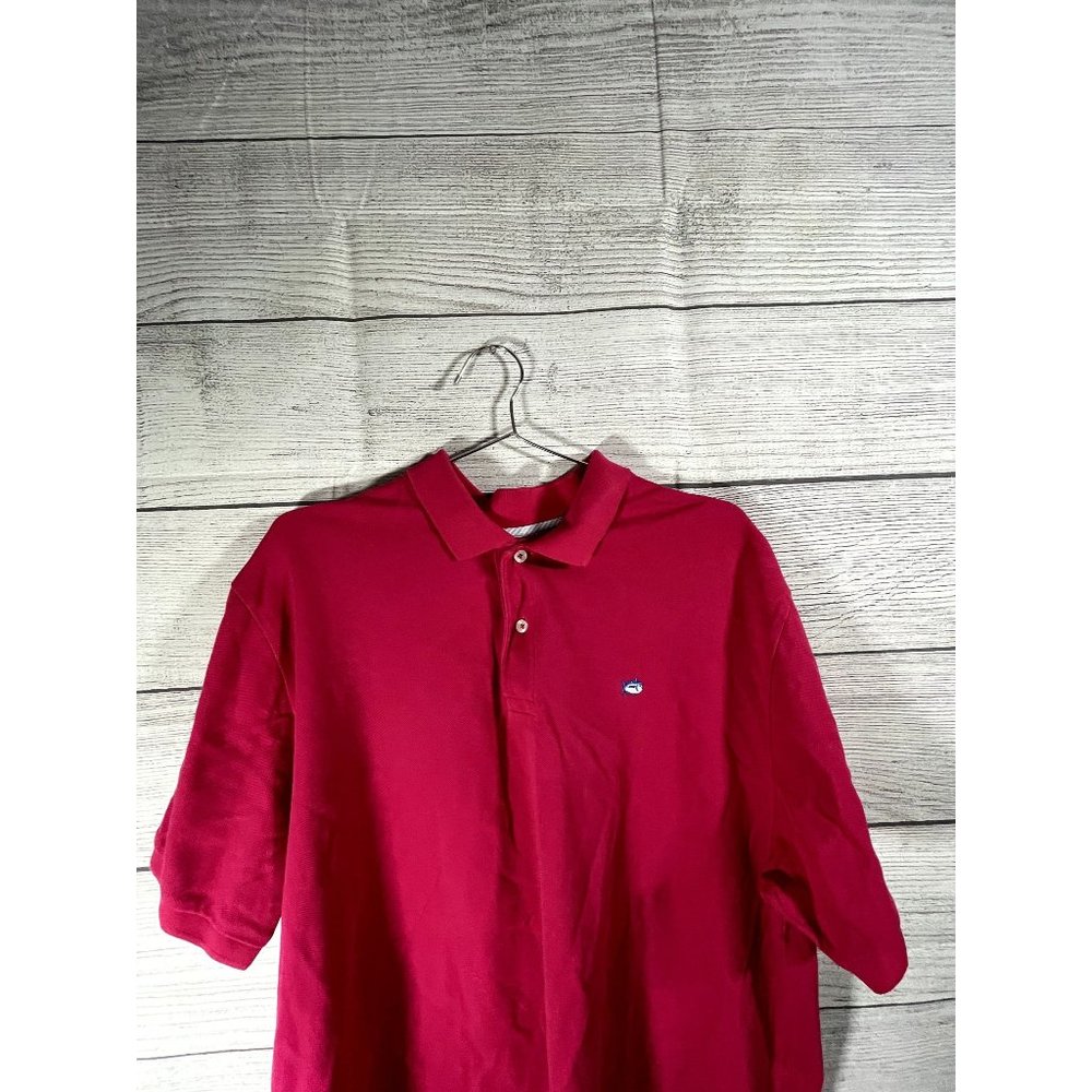 Southern Tide The Skipjack Men's XL Pink Short Sleeve Logo Polo Shirt